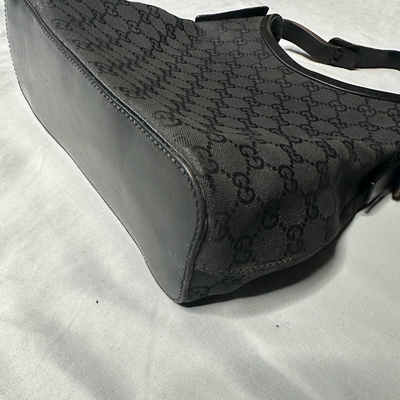 Authentic Gucci Black Patterned Hobo Bag - Picture 4 of 15